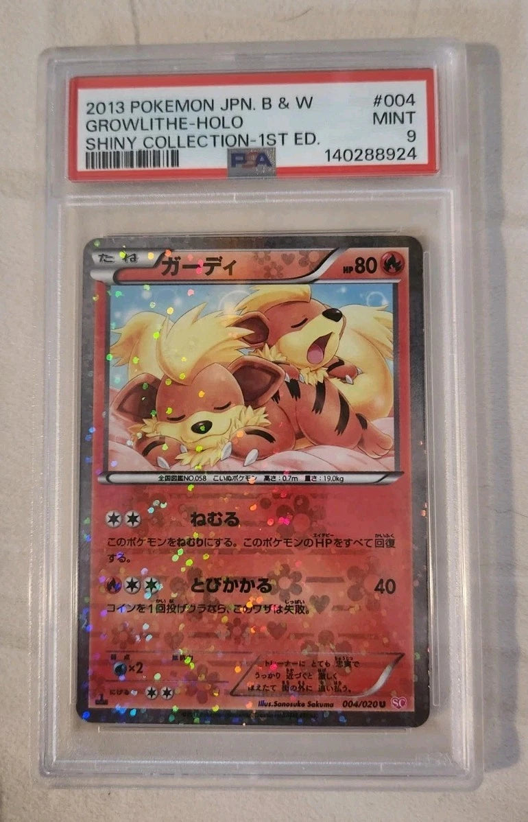Growlithe 004/020 1st ED - PSA 9